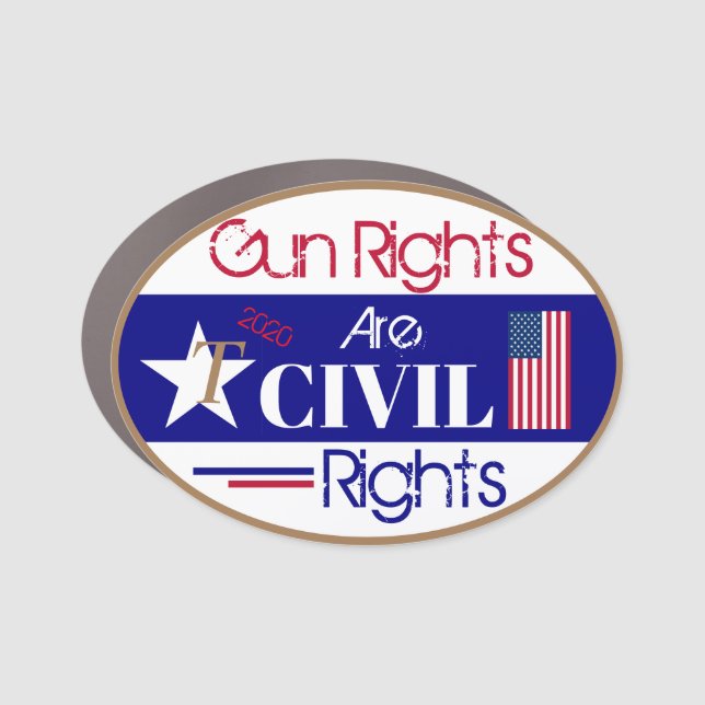 Gun Rights are Civil Rights Car Magnet (Front)