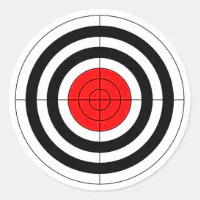 Vintage bullseye target bulls eye gun