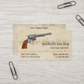 Gun Shop Business Card by Business_Creations at Zazzle
