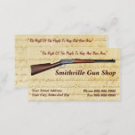 Gun Shop Collector Business Card at Zazzle