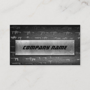 Gun Shop Grey Stone Business Card