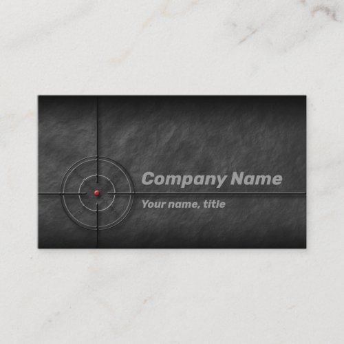 Gun shop business card