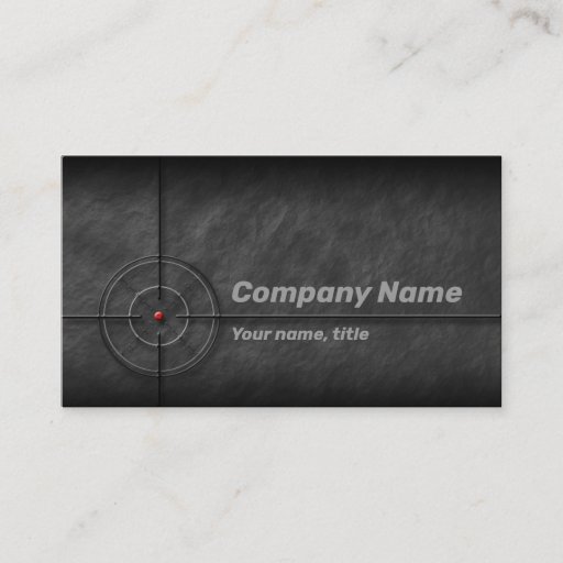 Customizable Gun shop business card