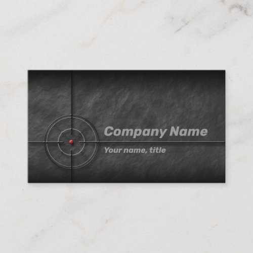 Gun Shop Target Business Card