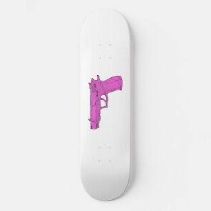 gun skateboard deck
