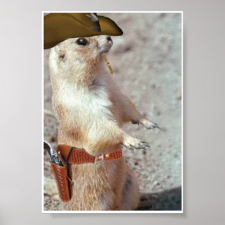 Gun Slinger Squirrel Poster