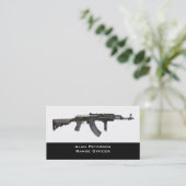 Gun Store / shooting range business card (Standing Front)