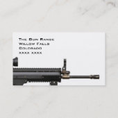 Gun Store / shooting range business card (Back)