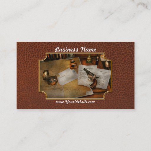 Customizable Gun - The adventure of military life Business Card Templates