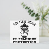 Gun The First Choice In Feminine Protection (Standing Front)