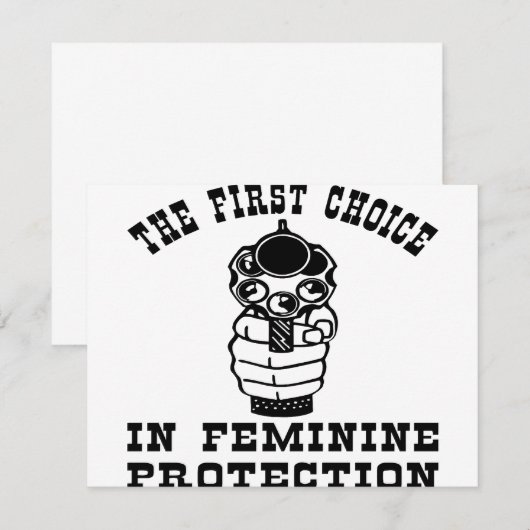 Gun The First Choice In Feminine Protection (Front/Back)