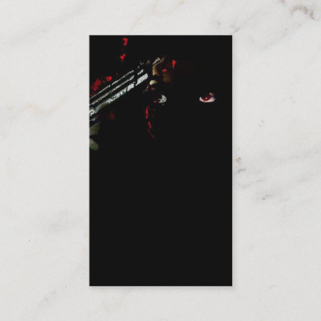 gun to your head business card (Front)