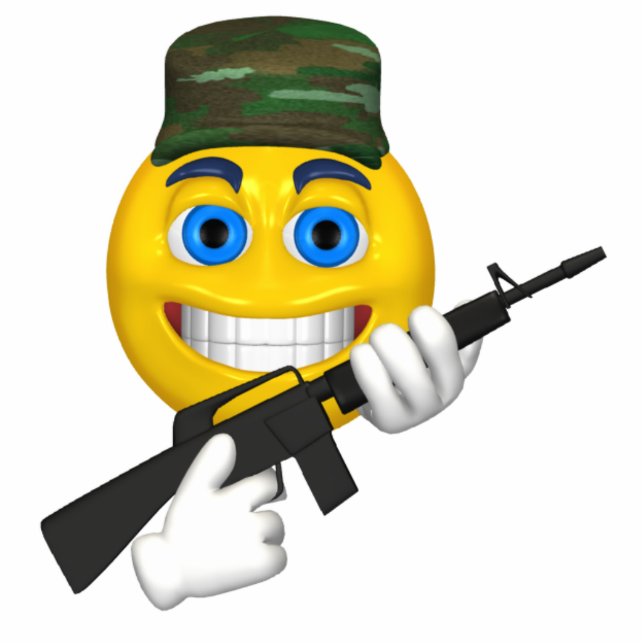 gun toting christmas ornament (Front)