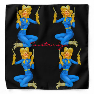 Gun-toting Pin-up Cowgirl Thunder_Cove Bandana