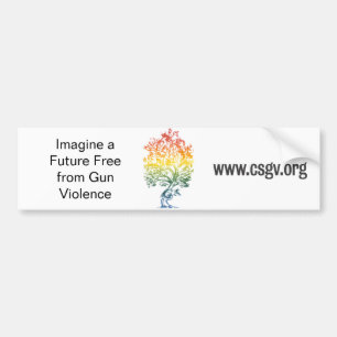 Gun-Tree Image Bumper Sticker