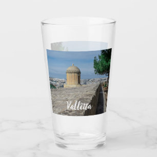 Gun turret on old city walls in Valletta, Malta Glass