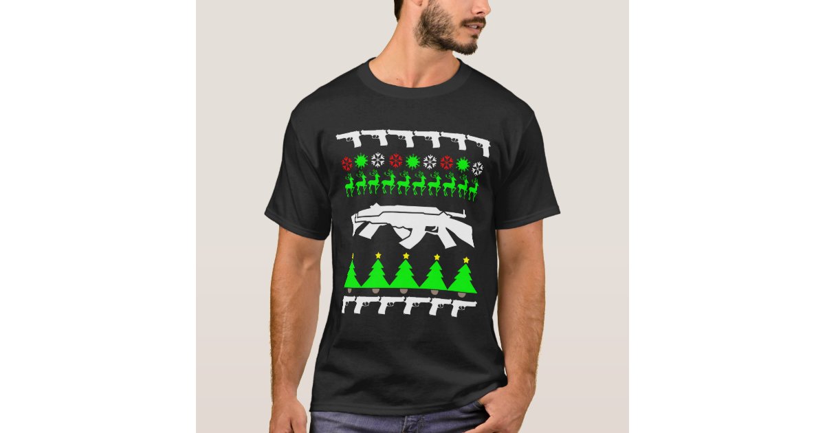Gun Ugly Sweater Christmas Design Zazzle