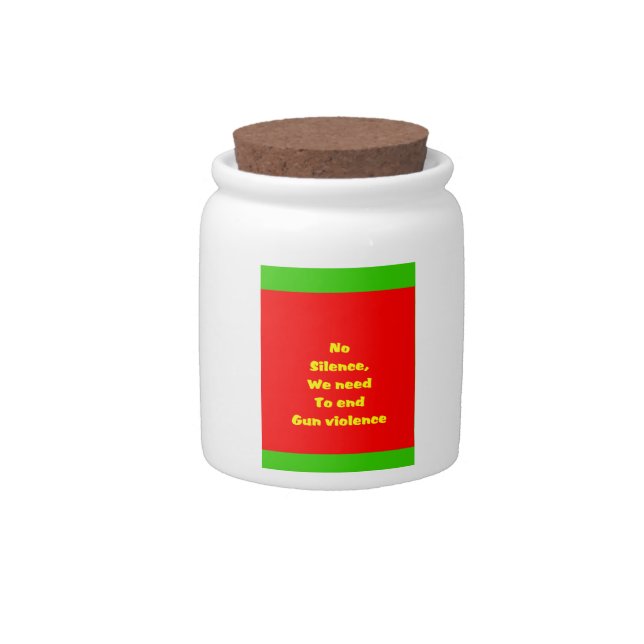 Gun violence candy jar (Front)