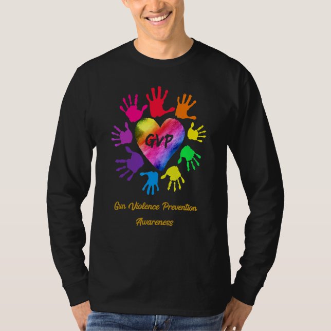 Gun Violence Prevention Awareness Hands T-Shirt (Front)