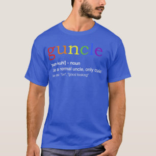 Guncle in rainbow flag colors for gay uncle T-Shirt