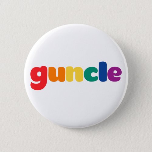 Guncle Pinback Button