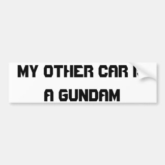 gundam bumper sticker