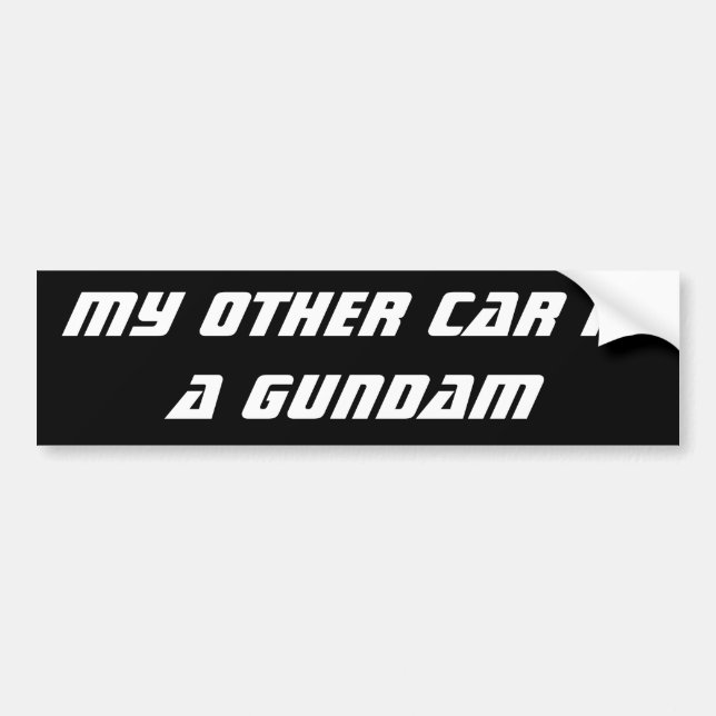 Gundam Bumper Sticker (Front)