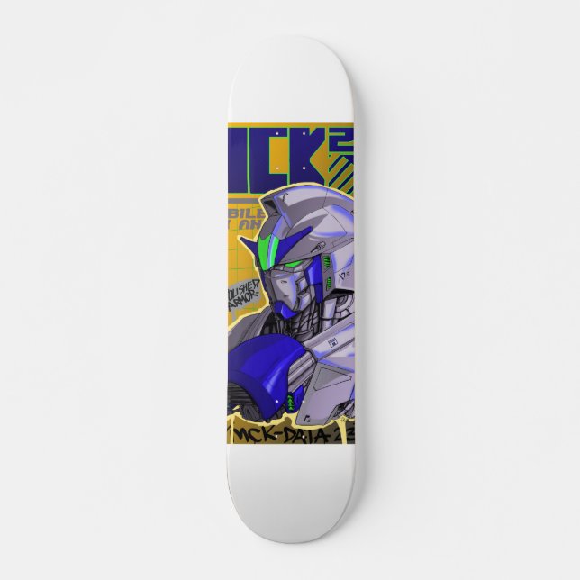 gundam inspired skateboard deck (Front)