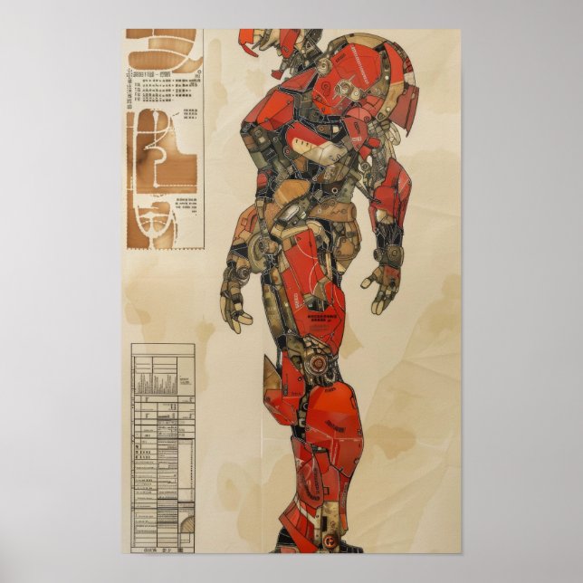 Gundam Mecha Art Poster by Takato Yamamoto (Front)