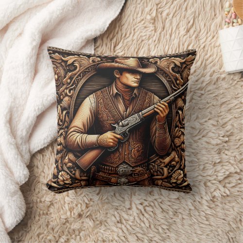 Gunfighters Legacy Throw Pillow