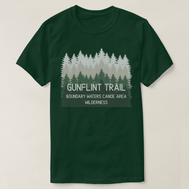 Gunflint Trail Boundary Waters Canoe Area  T-Shirt (Design Front)