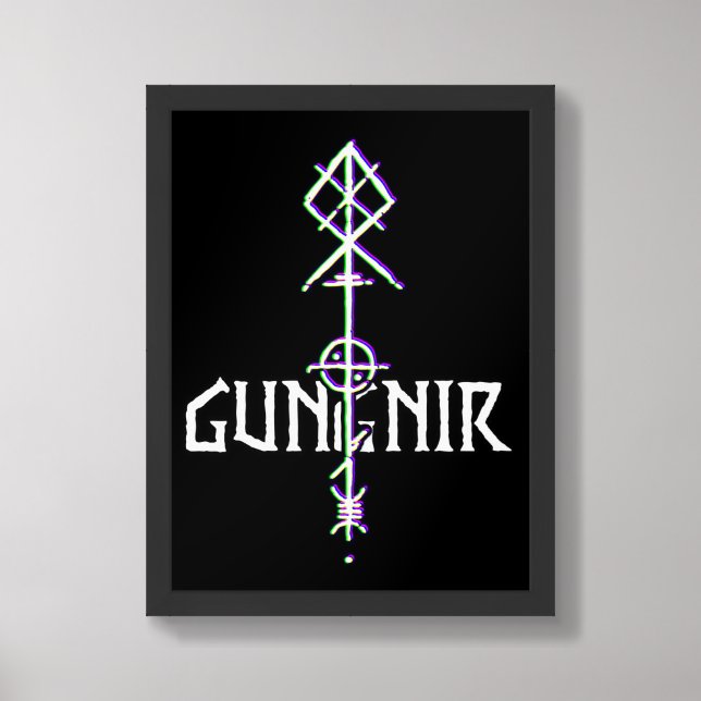 Gungnir Odin Spear Framed Art (Framed Front)