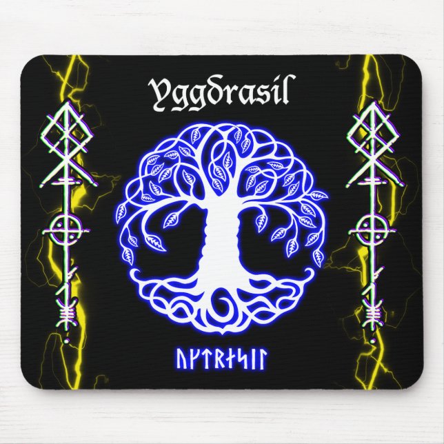 Gungnir Odin Spear thunder / Iggdrasil Mouse Pad (Front)