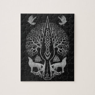 Gungnir - Spear of Odin and Tree of life - Jigsaw Puzzle