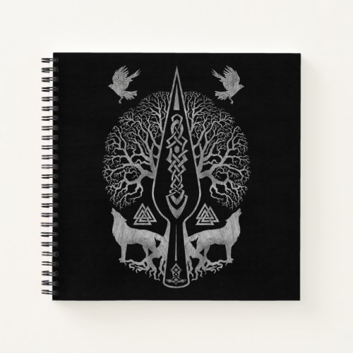 Gungnir _ Spear of Odin and Tree of life  _ Notebook