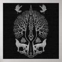 Gungnir - Spear of Odin and Tree of life -