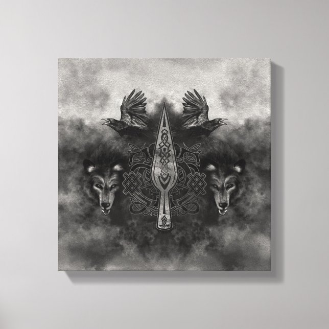 Gungnir - Spear of Odin Canvas Print (Front)
