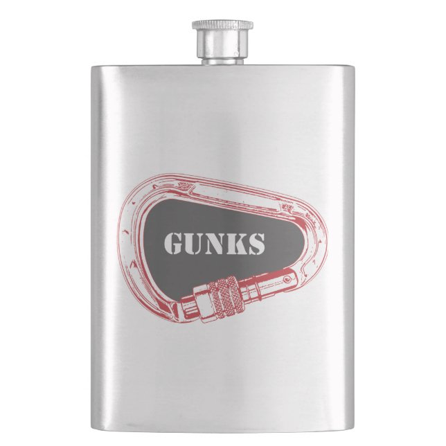 Gunks Climbing Carabiner Flask (Front)