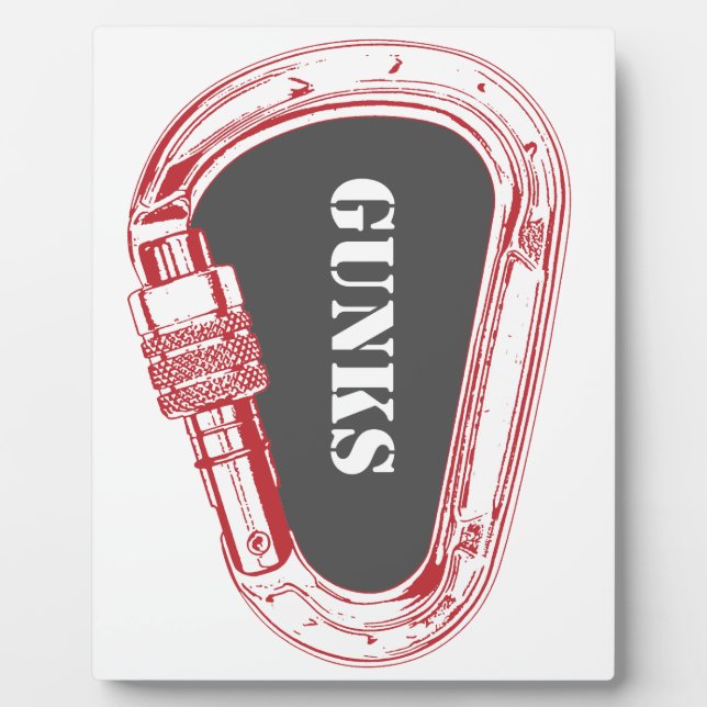 Gunks Climbing Carabiner Plaque (Front)