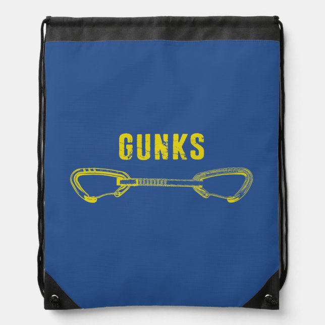 Gunks Climbing Quickdraw Drawstring Bag (Front)