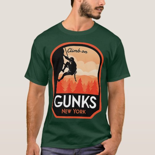 Gunks New York Rock Climbing  T_Shirt