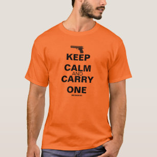 GunLink Keep Calm and Carry One 1911 Tee, Light T-Shirt