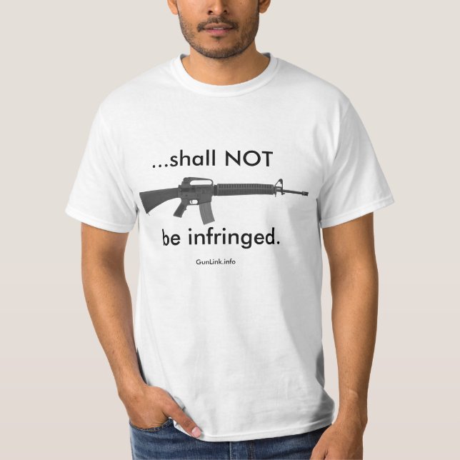 GunLink "...Shall NOT be infringed" AR15 Tee (Front)