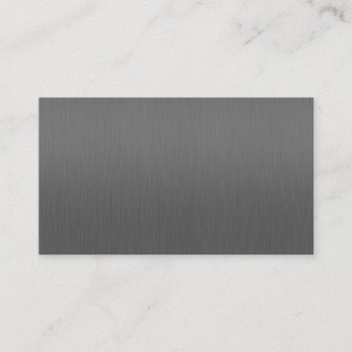 gunmetal brushed aluminum business card