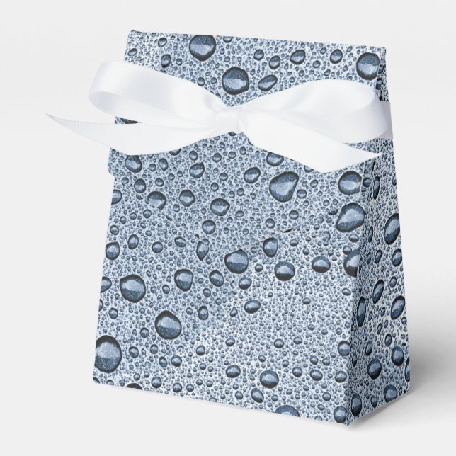 Gunmetal grey water droplets favor boxes (Front Side)