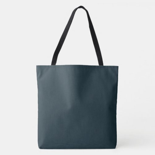 Gunmetal Solid Plain Color Tote Bag