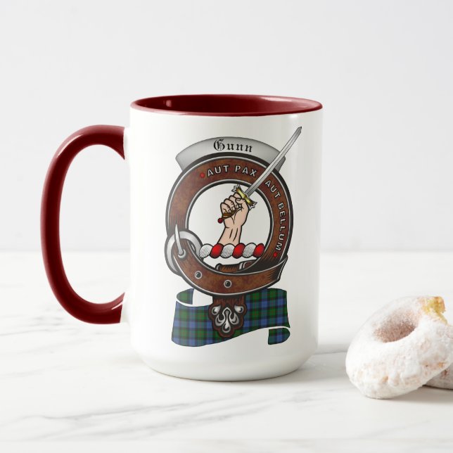 Gunn Clan Badge Combo 15oz Mug (With Donut)