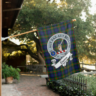 Gunn Clan Badge Tartan Flag Scottish