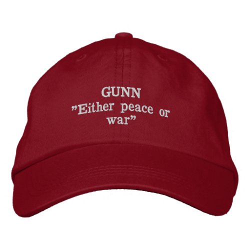 Gunn Clan Motto Embroidered Hat