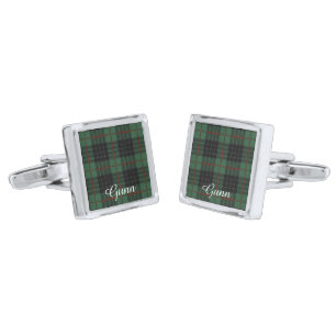 Gunn clan Plaid Scottish tartan Cufflinks